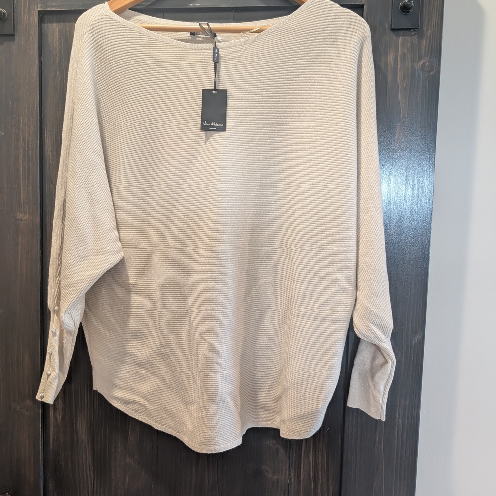 Milano Beige Crew Neck Sweater